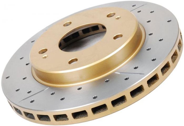 DBA Street Series Drilled & Slotted Rear Rotor - 06-07 WRX, 05-09 LGT