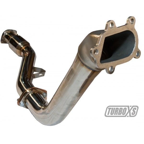 Turbo XS Catted Bellmouth Downpipe - 2008-2014 WRX, 2008-2021 STI, 2005-2009 LGT MT, 2009-2013 FXT