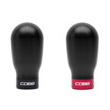 Cobb Tall Weighted COBB Shift Knob - Black (Incl. Both Red + Blk Collars) - 6 speed models