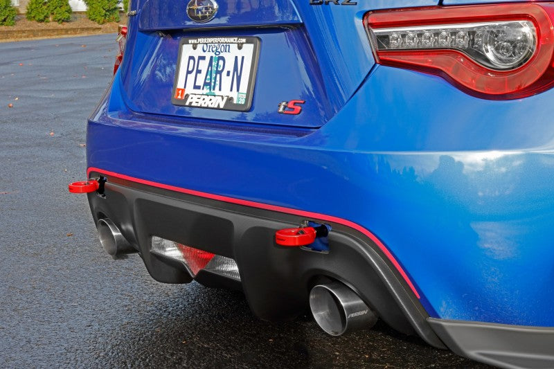 PERRIN REAR TOW HOOK KIT - RED - 2013-2020 & 2022-2026 BRZ, FR-S/86/GR86