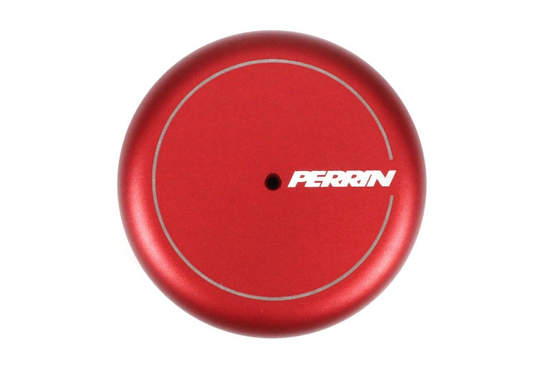 Perrin Oil Filter Cover - Red - 2015-2023 WRX, 2013-2023 BRZ