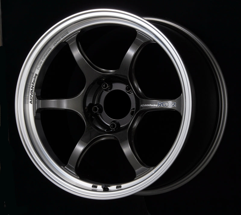 Advan RG-D2 18x9.5 +22 5x114.3 Machining & Black Gunmetallic Wheel