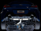 AWE Tuning Touring Exhaust System - CHROME SILVER TIPS - 2013-2021 BRZ, 2022+ BRZ