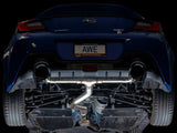 AWE Tuning Track Exhaust System - DIAMOND BLACK TIPS - 2013-2021 BRZ, 2022+ BRZ