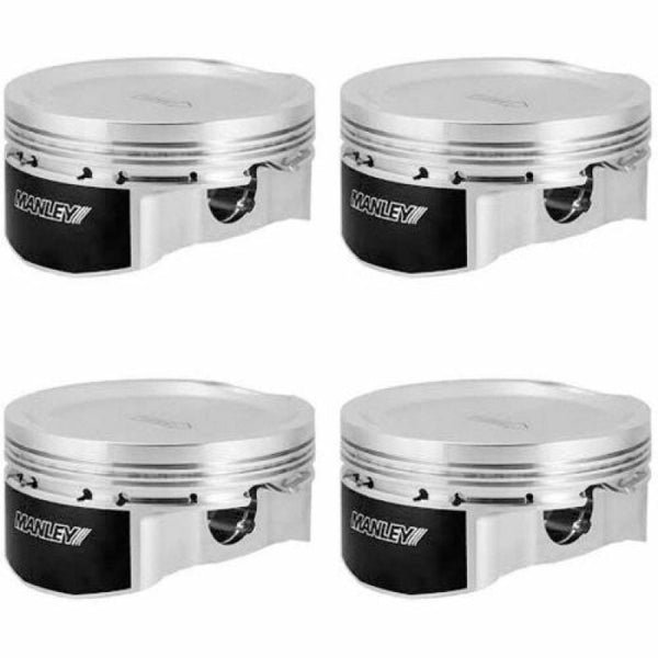 Manley Subaru EJ257 99.75mm +.25mm Bore 8.5:1 Dish Platinum Series Piston Set with Rings - 2006-2014 WRX, 2004-2021 STI