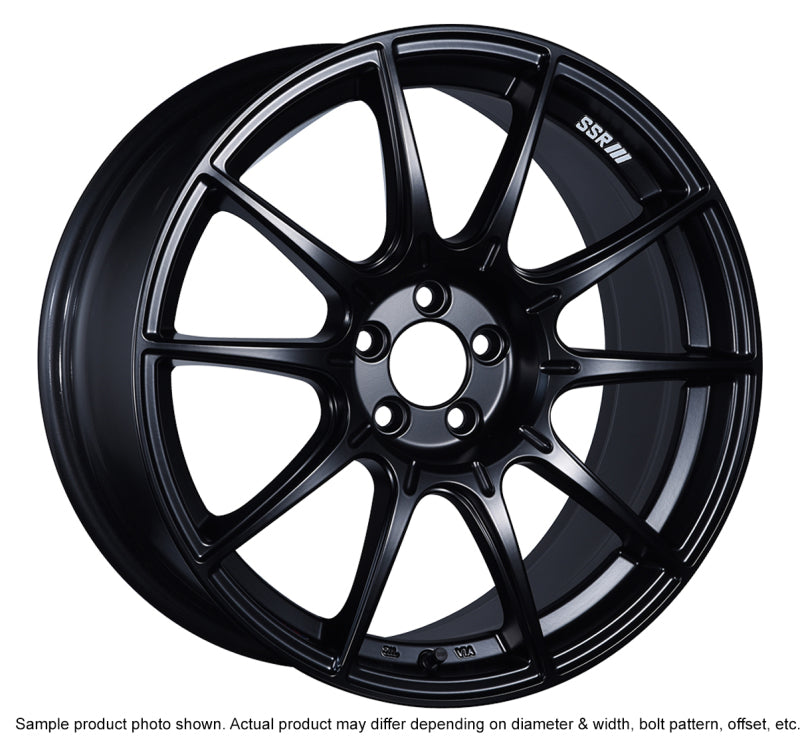 SSR GTX01 18x8.5 5x100 44mm Offset Flat Black Wheel