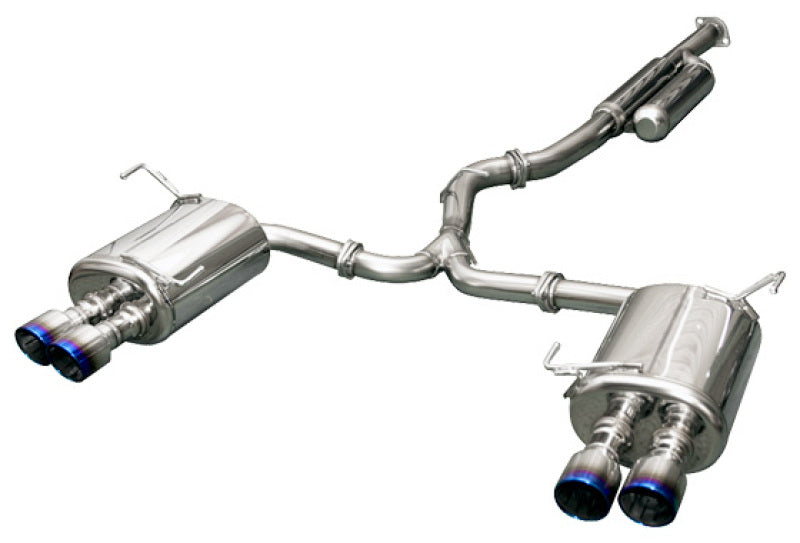 HKS Super Turbo Twin Tail Titanium Tip Catback Exhaust - 2015-2021 WRX, 2015-2021 STI