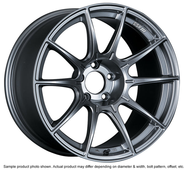 SSR GTX01 18x10.5 5x114.3 15mm Offset Dark Silver Wheel