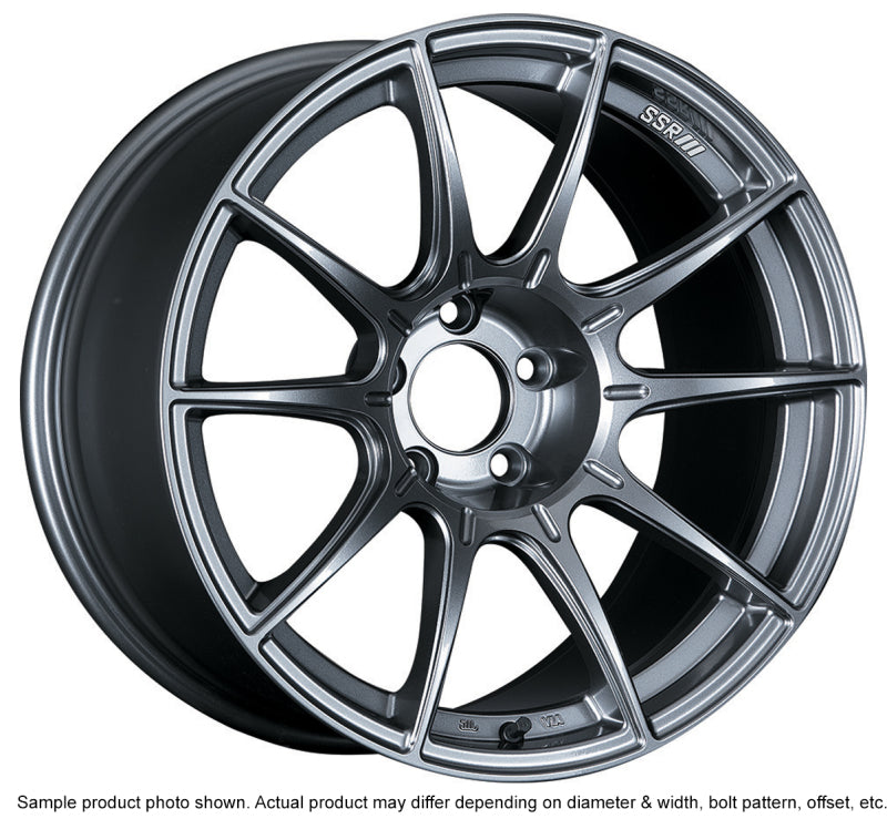 SSR GTX01 18x9.5 5x114.3 22mm Offset Dark Silver Wheel