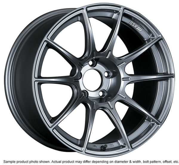 SSR GTX01 18x10.5 5x114.3 22mm Offset Dark Silver Wheel