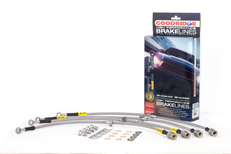 GoodRidge G-Stop Stainless Steel Brake Lines Kit - 08-14 STI