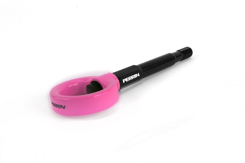 Perrin Tow Hook Kit (Rear) - Hyper Pink - 08-14 Subaru WRX/STI Hatchback