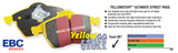 EBC Yellowstuff Rear Brake Pads - 2022+ WRX AT w/ Electric Parking Brake