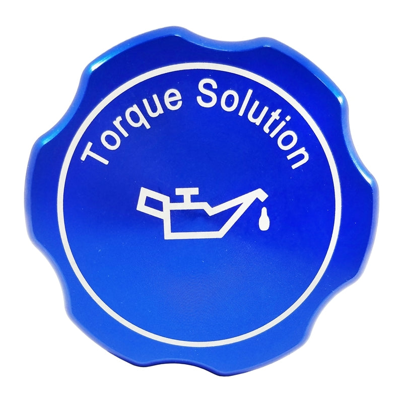 Torque Solution Billet Aluminum Oil Cap - Blue - Subaru WRX/STI/BRZ