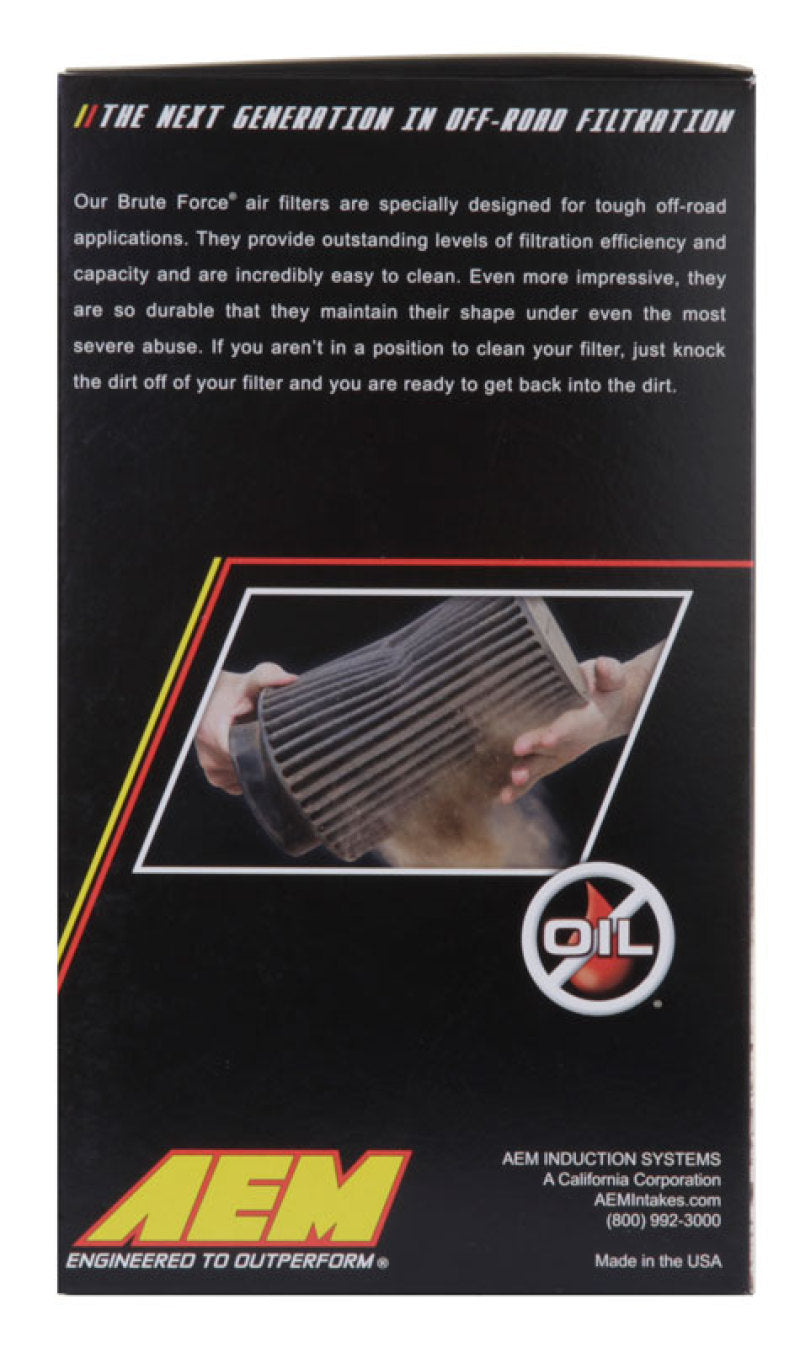 AEM Dryflow 4in. X 9in. Round Tapered Air Filter