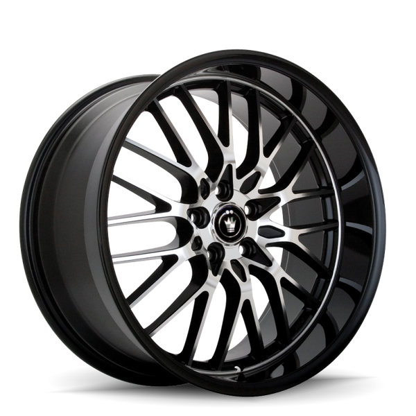 Konig Lace 17x7 5x100/114.3 ET40 Black/Machine Spoke