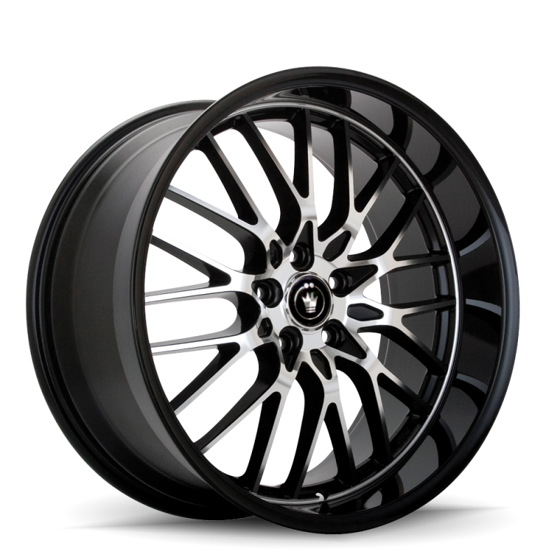 Konig Lace 17x7 5x110/115 ET40 Black/Machine Spoke