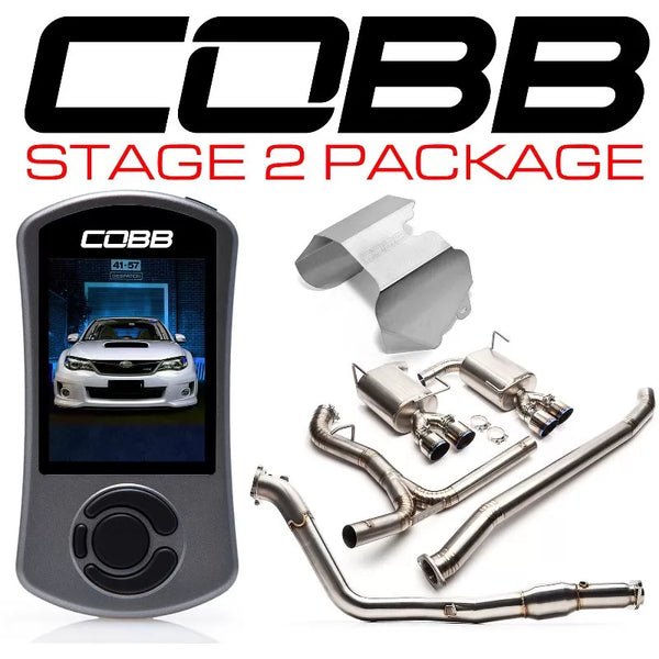 COBB Tuning Stage 2 Power Package w/ Titanium Cat-Back - 2011-2014 WRX Sedan