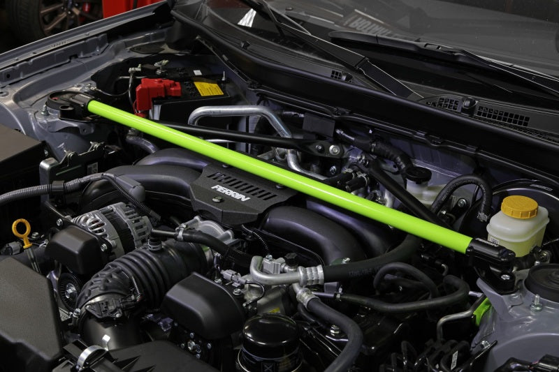 Perrin Front Strut Tower Bar - NEON YELLOW - 2013-2021 BRZ, 2022+ BRZ