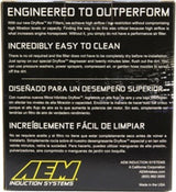 AEM 2.50 inch Short Neck 5 inch Element Filter Replacement