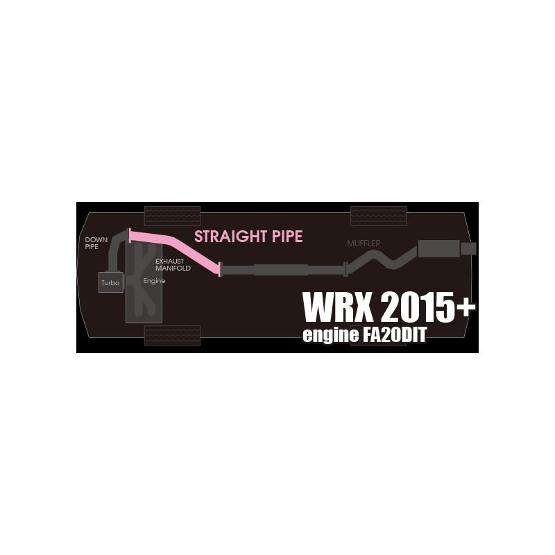 Tomei Expreme TI Titanium Straight Pipe - 2015-2021 WRX