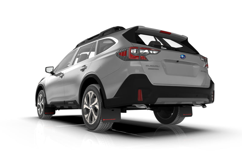 Rally Armor UR White Mud Flap w/ Black Logo  - 2020-2024 Subaru Outback