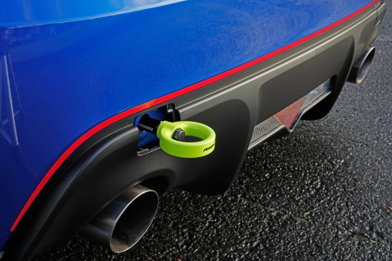 PERRIN REAR TOW HOOK KIT - NEON YELLOW - 2013-2020 & 2022-2026 BRZ, FR-S/86/GR86