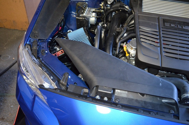 Injen Air Intake System w/ Heat Shield Wrinkle Red - Subaru WRX 2015-2021