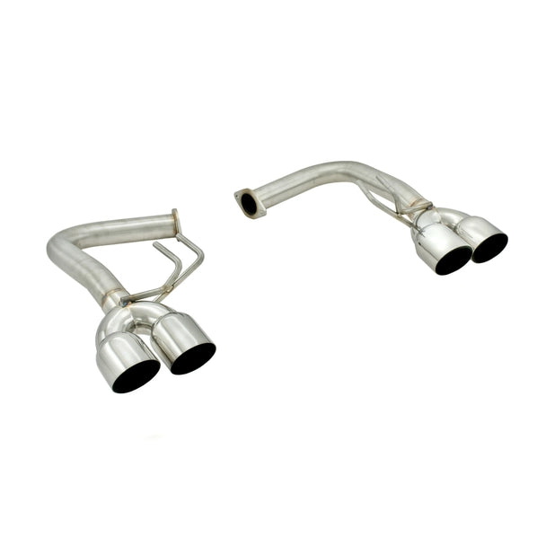 Invidia Q300 / R400 Fit Axleback  Exhaust by Nameless Performance 3.5" Polished Single wall Quad Tips- 2015-2021 WRX/STI