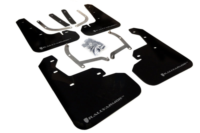Rally Armor Subaru Impreza UR Black Mud Flap w/ Silver Logo - 2017-2023 4D/5D