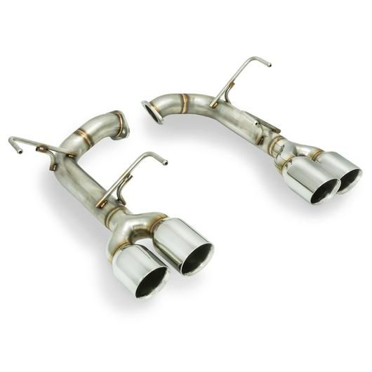 REMARK STAINLESS STEEL AXLE BACK EXHAUST - POLISHED DOUBLE WALL TIPS - 2015+ WRX, 2015+ STI