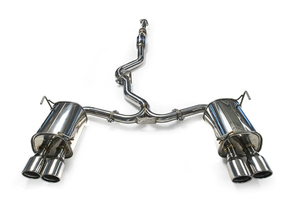Invidia Q300 Stainless Steel Catback Exhaust w/ Polished Double Wall Quad Tips - 2022+ WRX