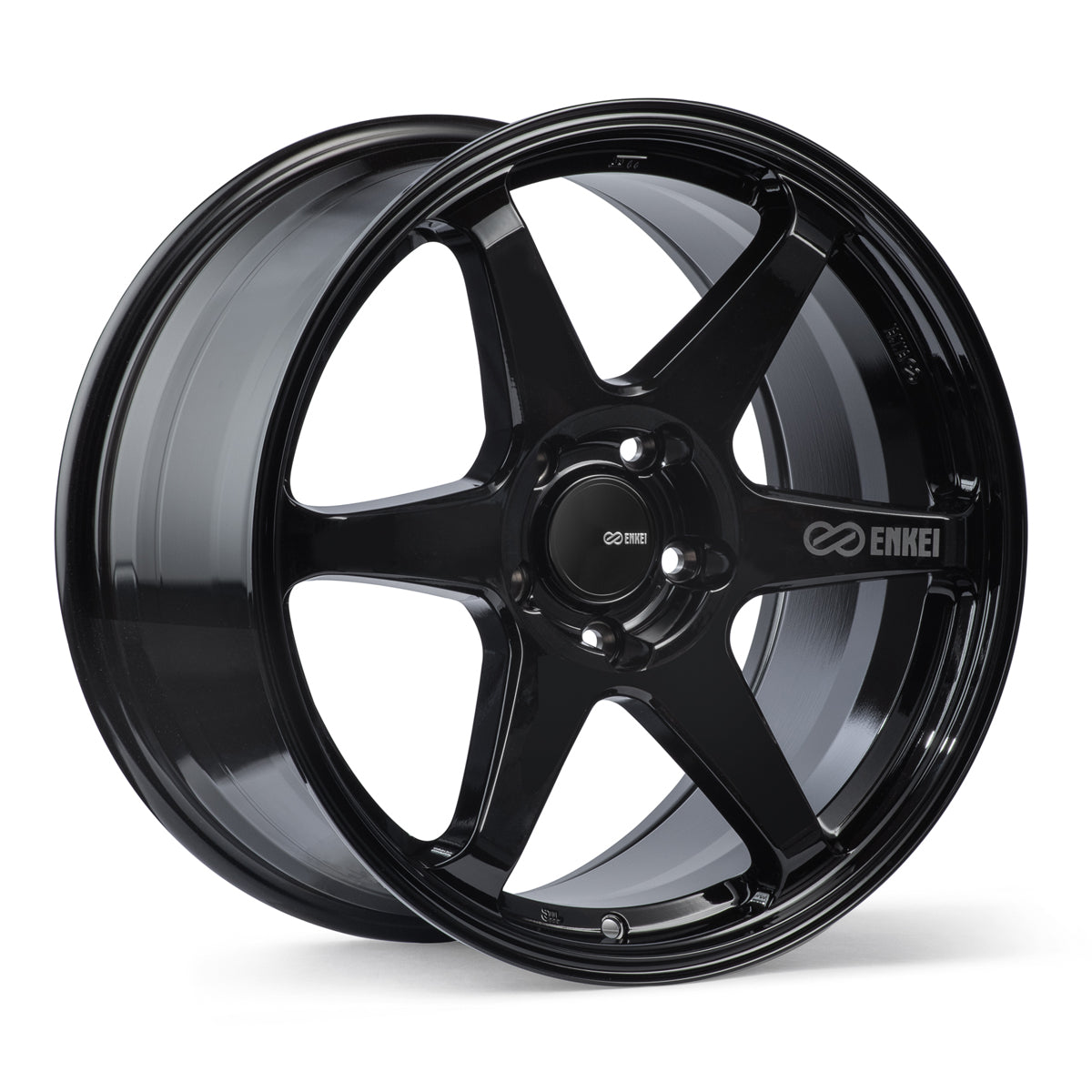 Enkei T6R 18x8.5 38mm Offset 5x114.3 Bolt Pattern 72.6 Bore Gloss Blac