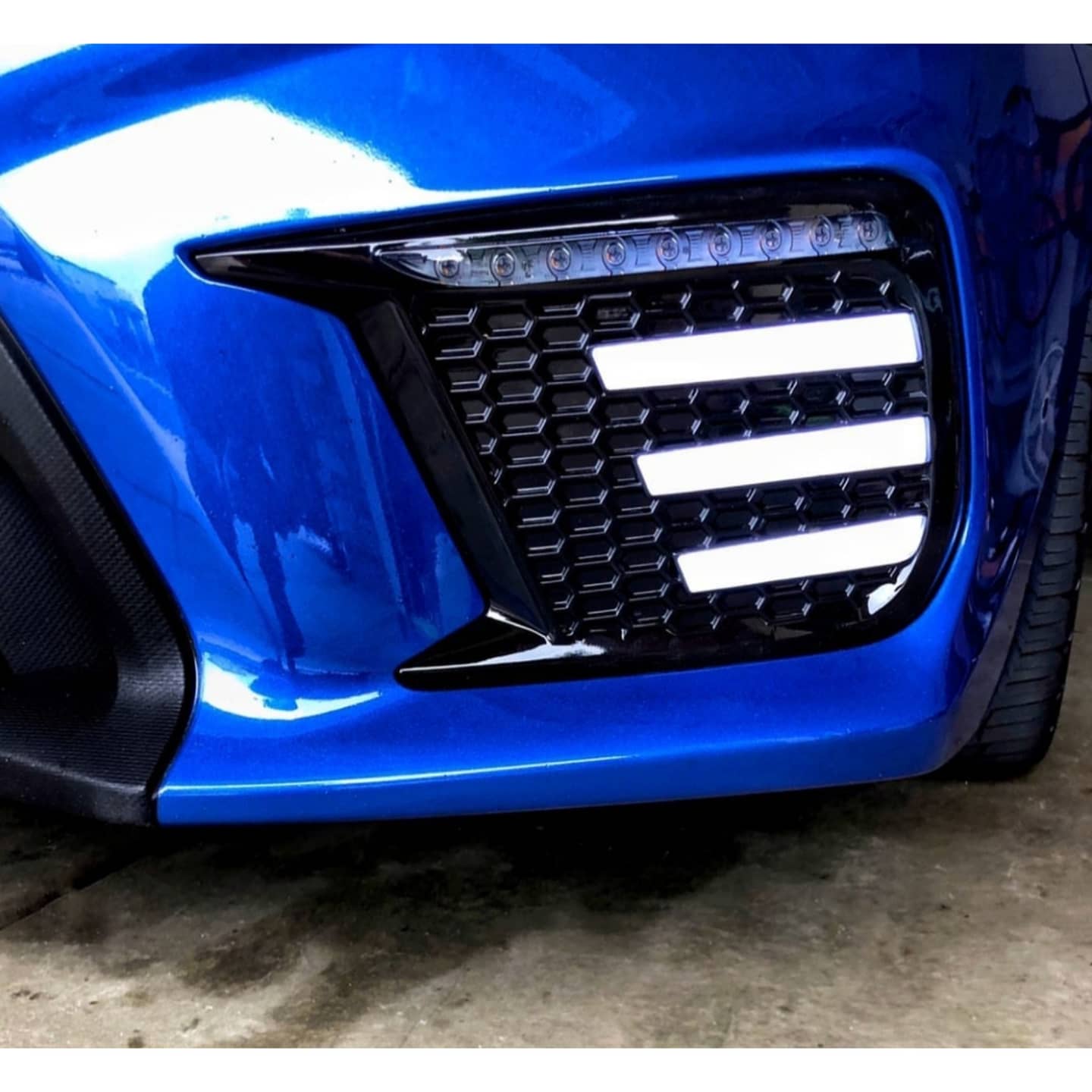 OLM Smoked Tri Bar Fog Light Bezel Subaru WRX / STI 2018 - 2021