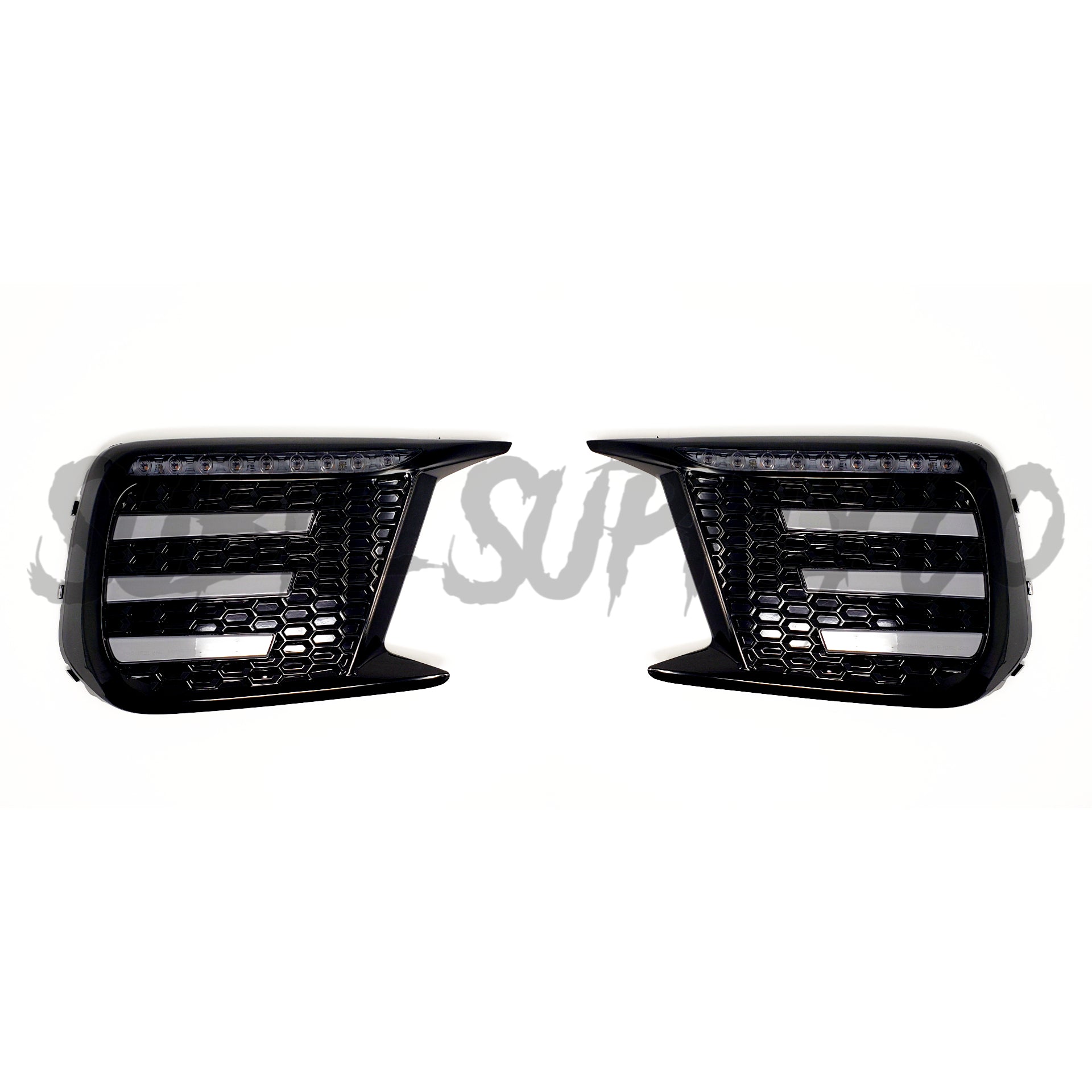 OLM Smoked Tri Bar Fog Light Bezel Subaru WRX / STI 2018 - 2021