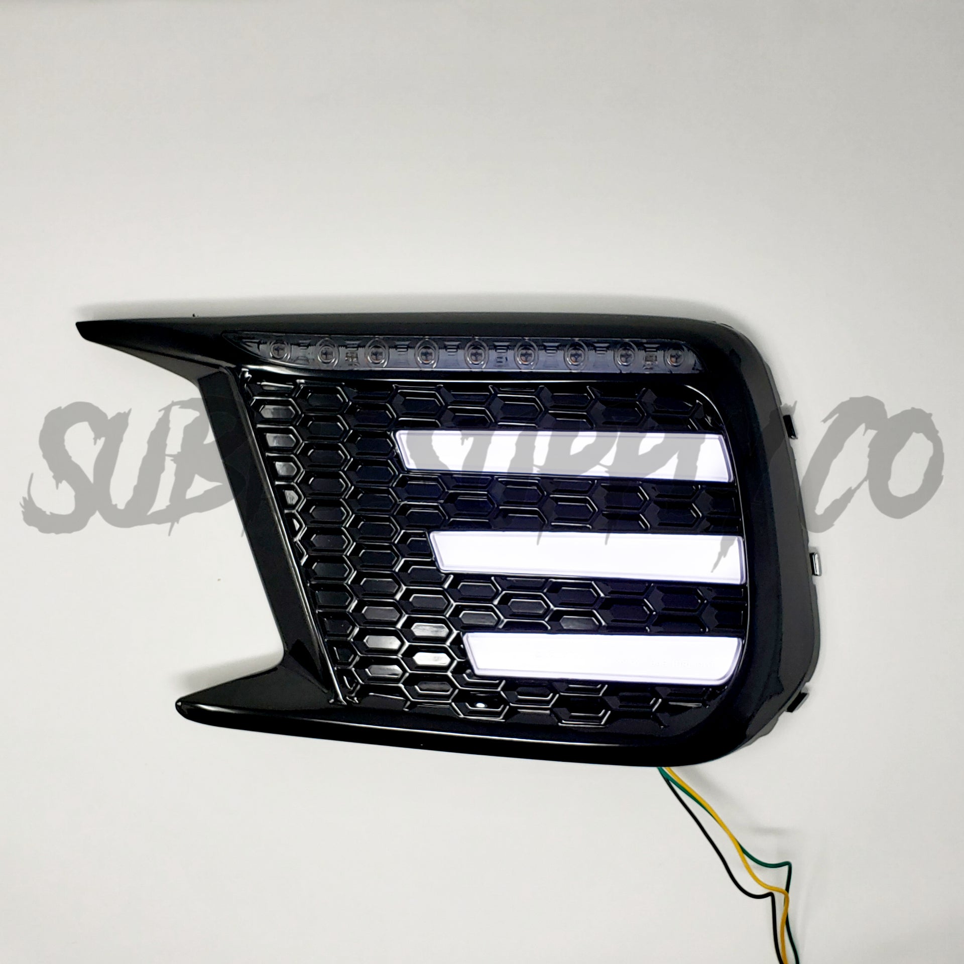 OLM Smoked Tri Bar Fog Light Bezel Subaru WRX / STI 2018 - 2021