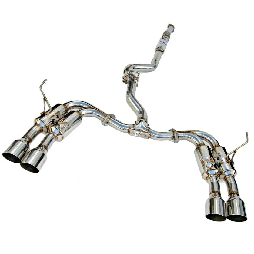 INVIDIA GEMINI R400 STAINLESS STEEL EXHAUST - 11-14 STI SEDAN, 11-14 WRX SEDAN