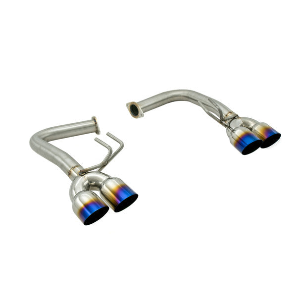 Invidia Q300 / R400 Fit Axleback  Exhaust by Nameless Performance 3.5" Neochrome Single wall Quad Tips - 2015-2021 WRX/STI