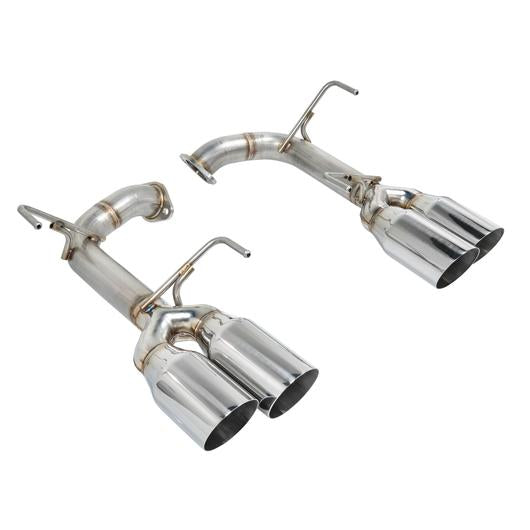 REMARK STAINLESS STEEL AXLE BACK EXHAUST - POLISHED SINGLE WALL 4 INCH TIPS - 2015+ WRX, 2015+ STI
