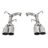 REMARK STAINLESS STEEL AXLE BACK EXHAUST - POLISHED SINGLE WALL 4 INCH TIPS - 2015+ WRX, 2015+ STI