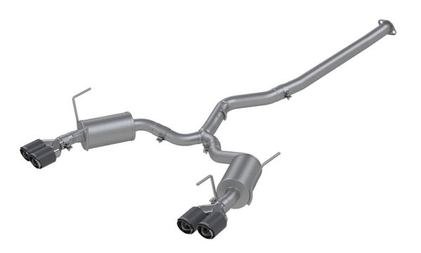 MBRP PRO SERIES 3 INCH STAINLESS STEEL - STREET EXHAUST - CARBON TIPS - 15-21 WRX, 15-21 STI