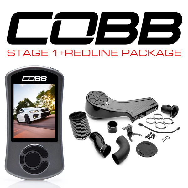 Cobb Stage 1+ Redline Carbon Fiber Power Package - 2015-2021 WRX