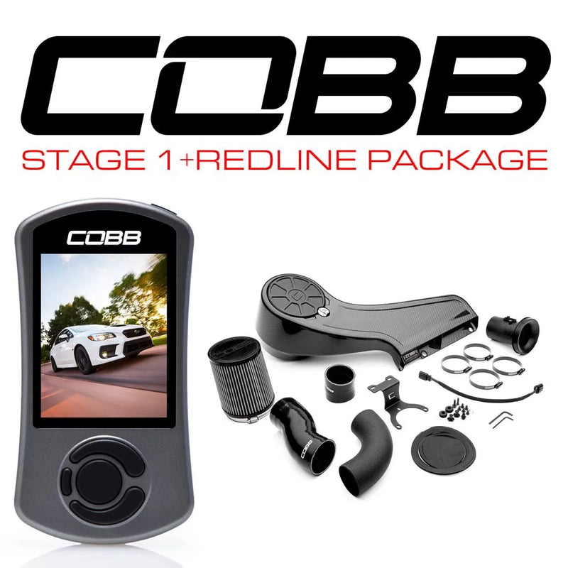 Cobb Stage 1+ Redline Carbon Fiber Power Package - 2015-2021 WRX