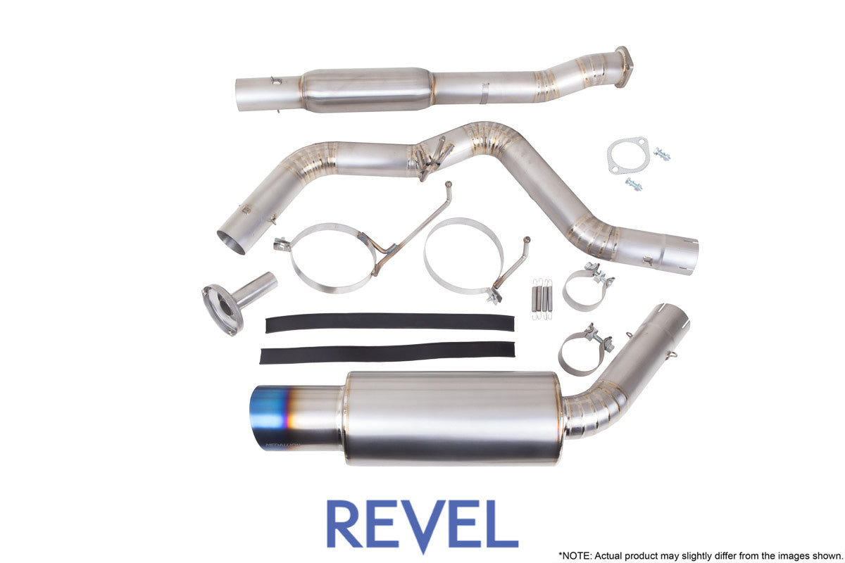 Revel Medallion Ultra Ti Single Exit 3" full Titanium Catback Exhaust - 08-21 WRX SEDAN, 11-21 STI SEDAN