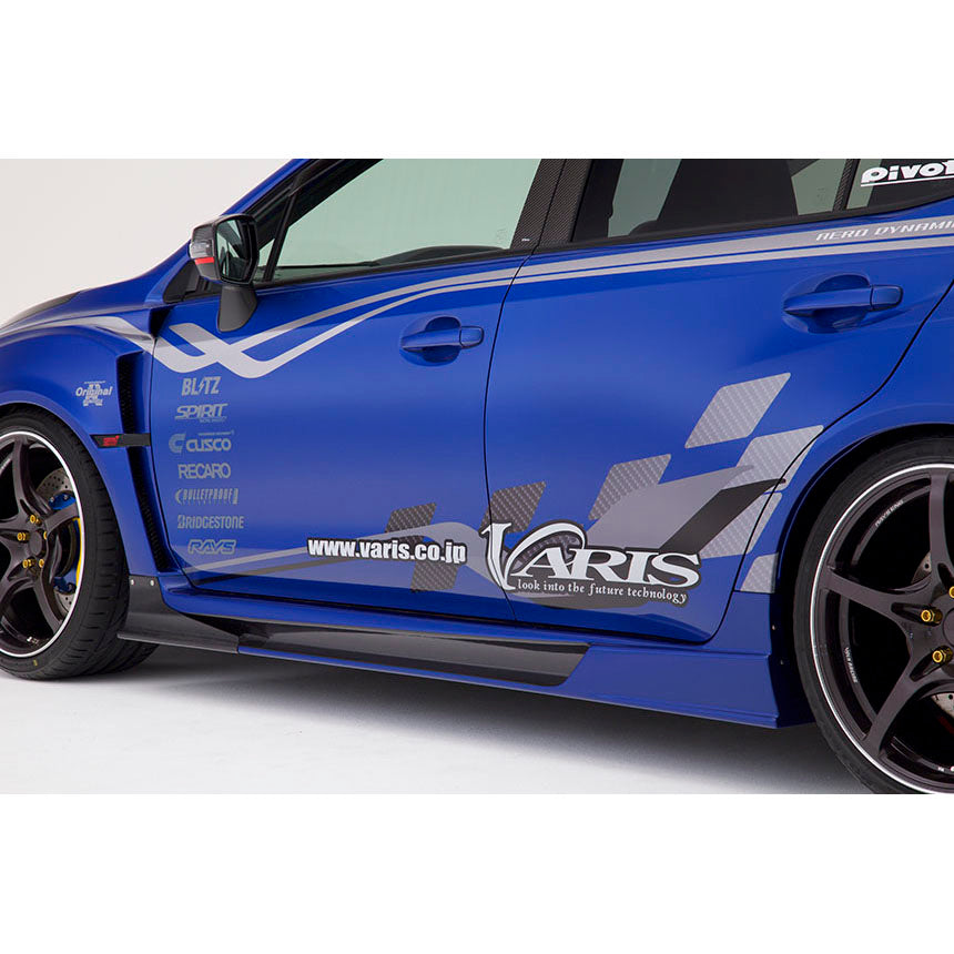 VARIS ARISING-II SIDE SKIRT + SIDE AIR SHROUD SET FOR 2015-21 SUBARU WRX STI [VAB] VASU-204/VASU-205