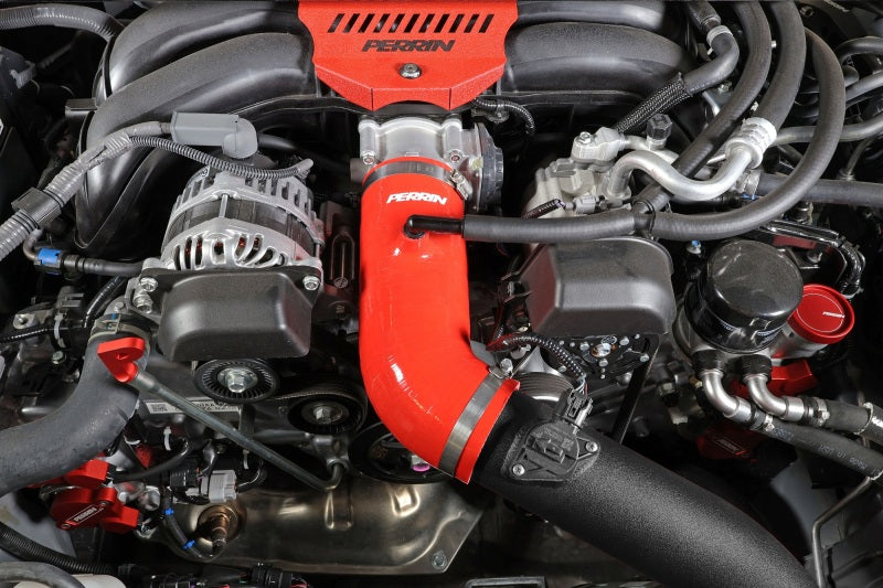 Perrin Silicone Inlet Hose - Red - 22+ Subaru BRZ/Toyota GR86