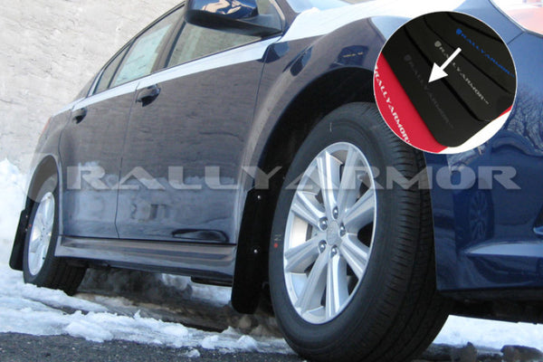 Rally Armor 2010-2014 Subaru Legacy UR Black Mud Flap w/ Grey Logo