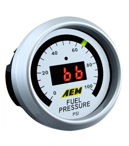 AEM Digital 52mm Fuel/Oil Pressure Gauge - 100psi - UNIVERSAL