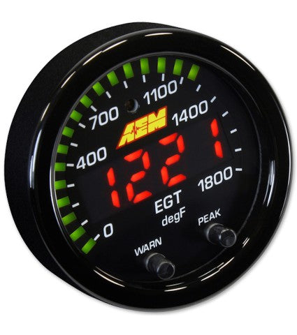 AEM X-Series EGT Gauge - 0-1800F - UNIVERSAL