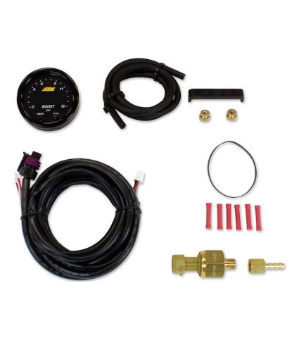 AEM X-Series Pressure 0-15psi Gauge Kit - UNIVERSAL